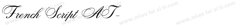 French Script AT字体转换